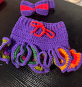 Crochet Ruffle Skirt & Bow | Handmade Baby Girl Outfit | Newborn - 6-12 months