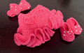 Crochet Ruffle Skirt Set | Booties and Bows | Handmade Baby Girl | Newborn - 6-12 months